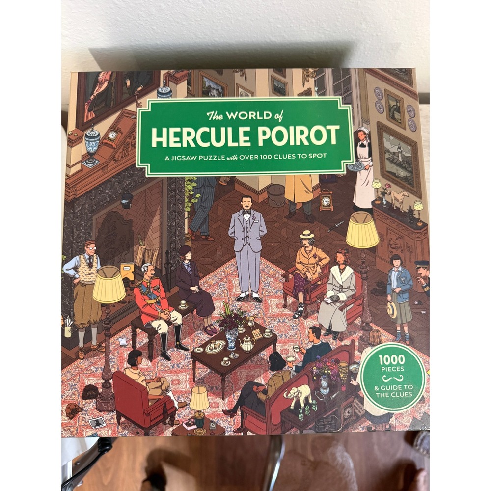 The World of Hercule Poirot 1000 Piece Puzzle Agatha Christie New